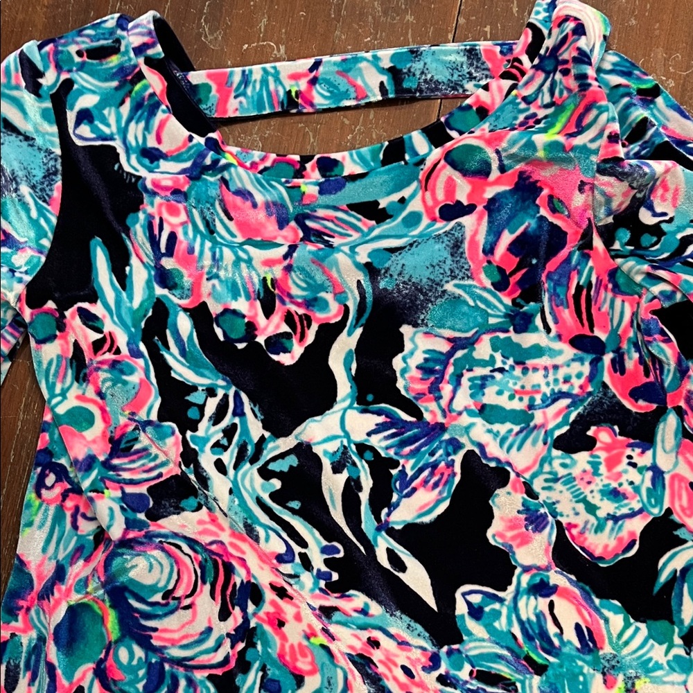 Lilly Pulitzer Dress in Pink and Blue Floral - Picture 3 of 8